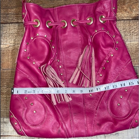 Le Bulga Pink All Leather Large Hobo - Picture 5 of 15